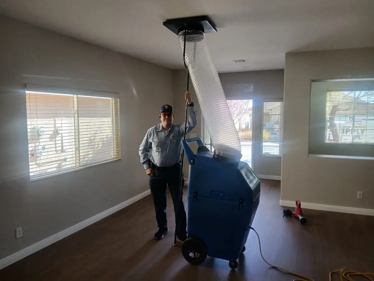 Professional Dryer Vent Cleaning work inside a Bixby home